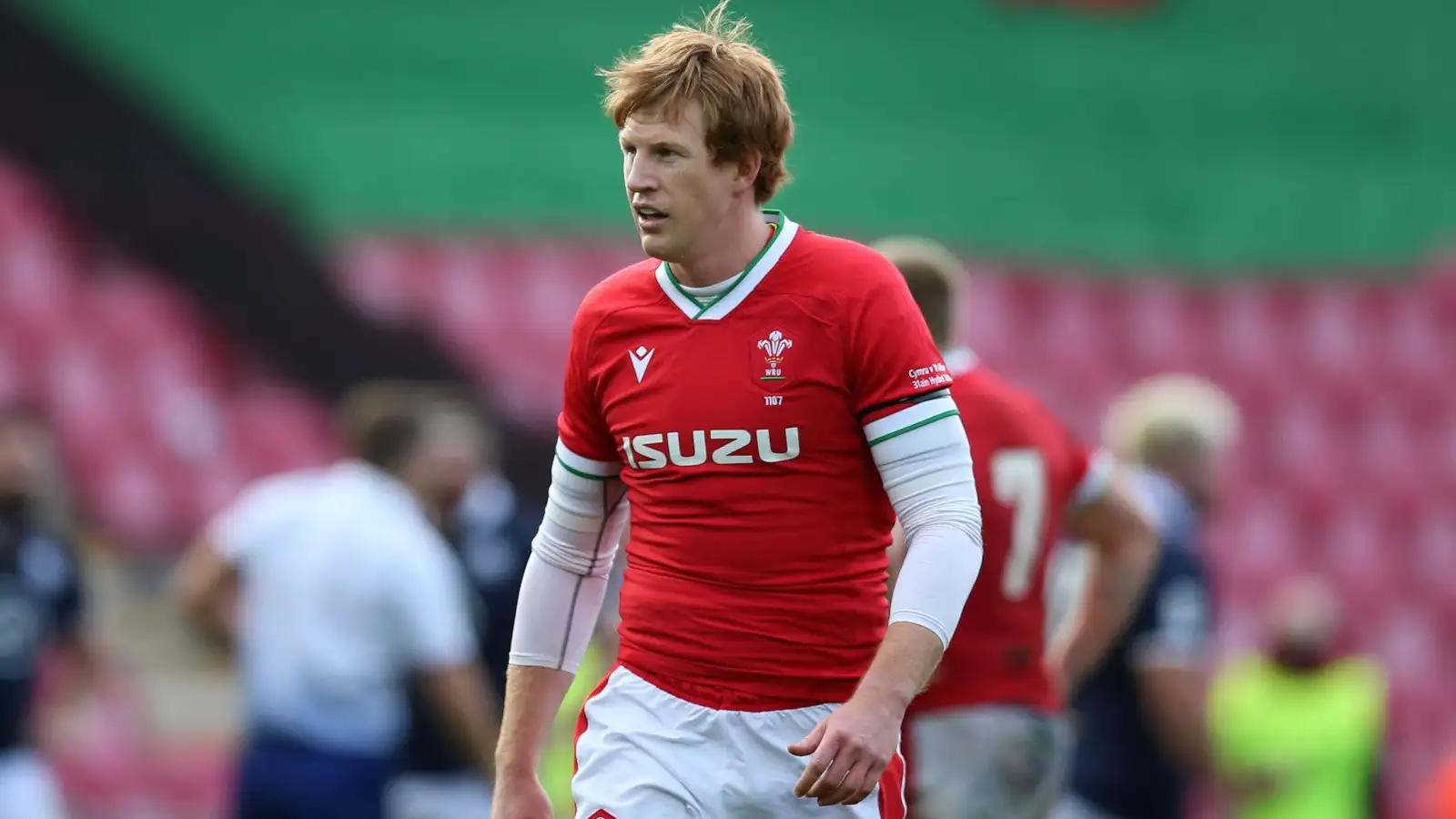 Rhys Patchell, new Highlanders fly-half, in action for Wales.