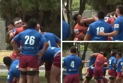 WATCH: TEMPERS FLARE as All Black trades punches in heated training ground brawl