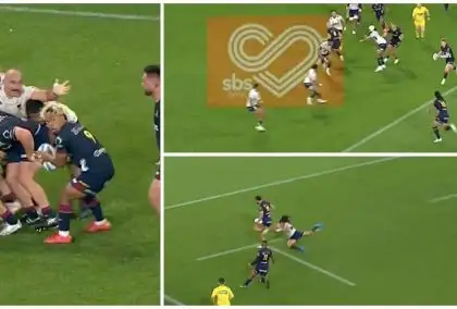 WATCH: Rhys Patchell hits the ground running with STUNNING try assist on Highlanders debut