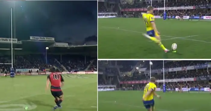 Dan Carter's curve kick for the Cruasaders and Jules Plisson's conversion for Clermont.