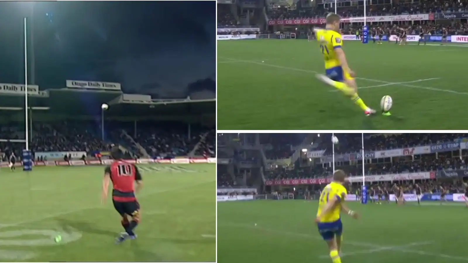 Dan Carter's curve kick for the Cruasaders and Jules Plisson's conversion for Clermont.