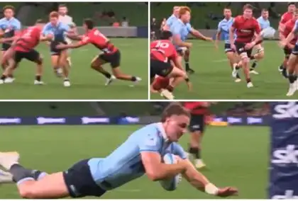 Wallabies prospect sets up stunning try in Waratahs’ shock Super Rugby Pacific win over Crusaders
