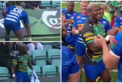 WATCH: Springboks hopeful’s HILARIOUS try celebration that will never be replicated!