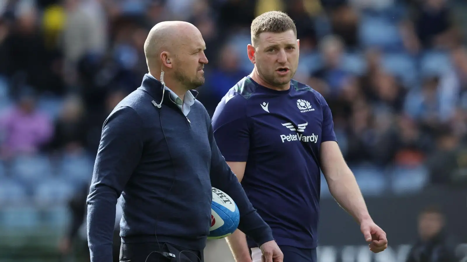 Gregor Townsend coach manager Scotland during warm up the Guinness Six Nations 2024 tournament match between Italy and Scotland at Stadio Olimpico on March 09, 2024 in Rome, Italy.