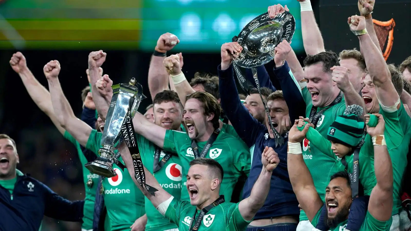 Ireland lift the Six Nations and Grand Slam trophies in 2023