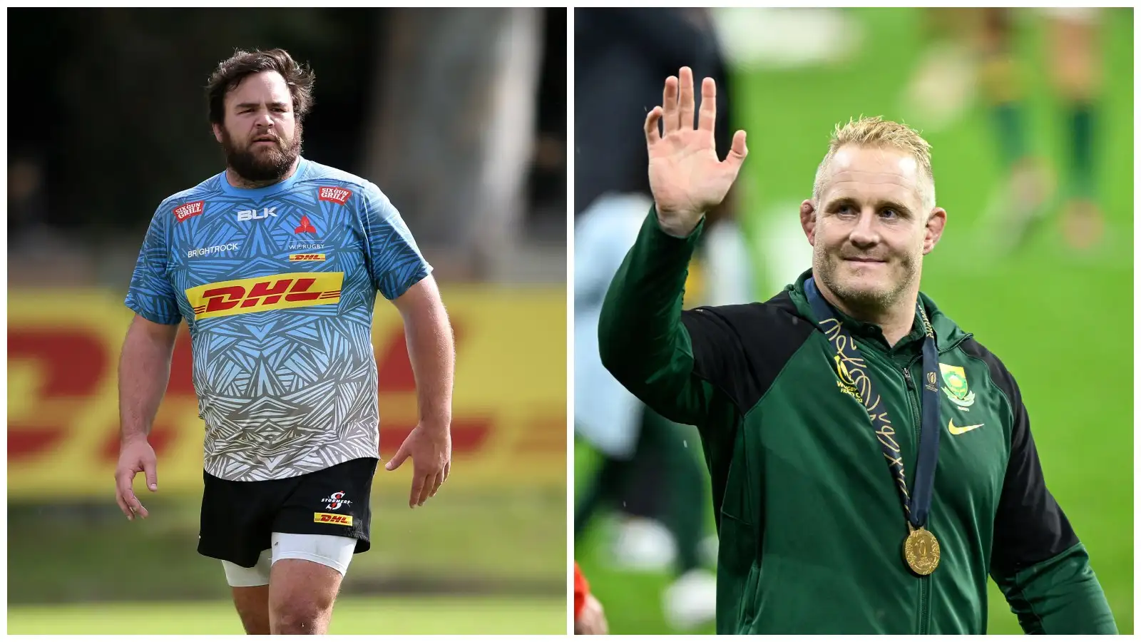 Split with Frans Malherbe (Stormers) and Vincent Koch of the Sharks.