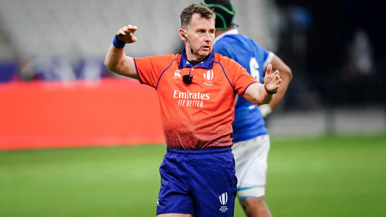 Nigel Owens the former Test match referee.