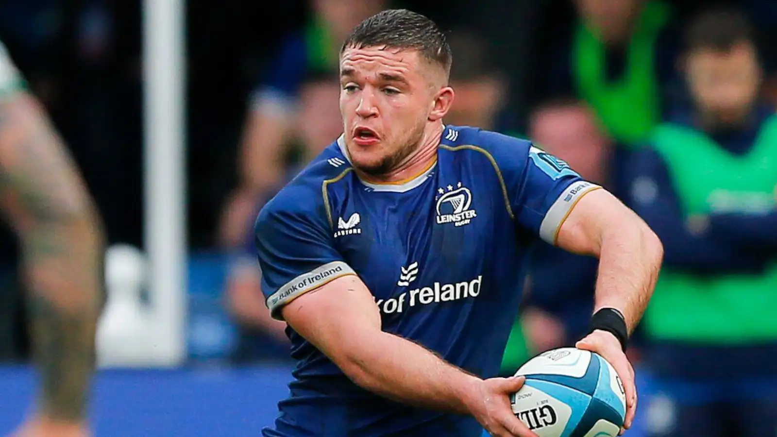 Flanker Scott Penny in action for Leinster in 2024.