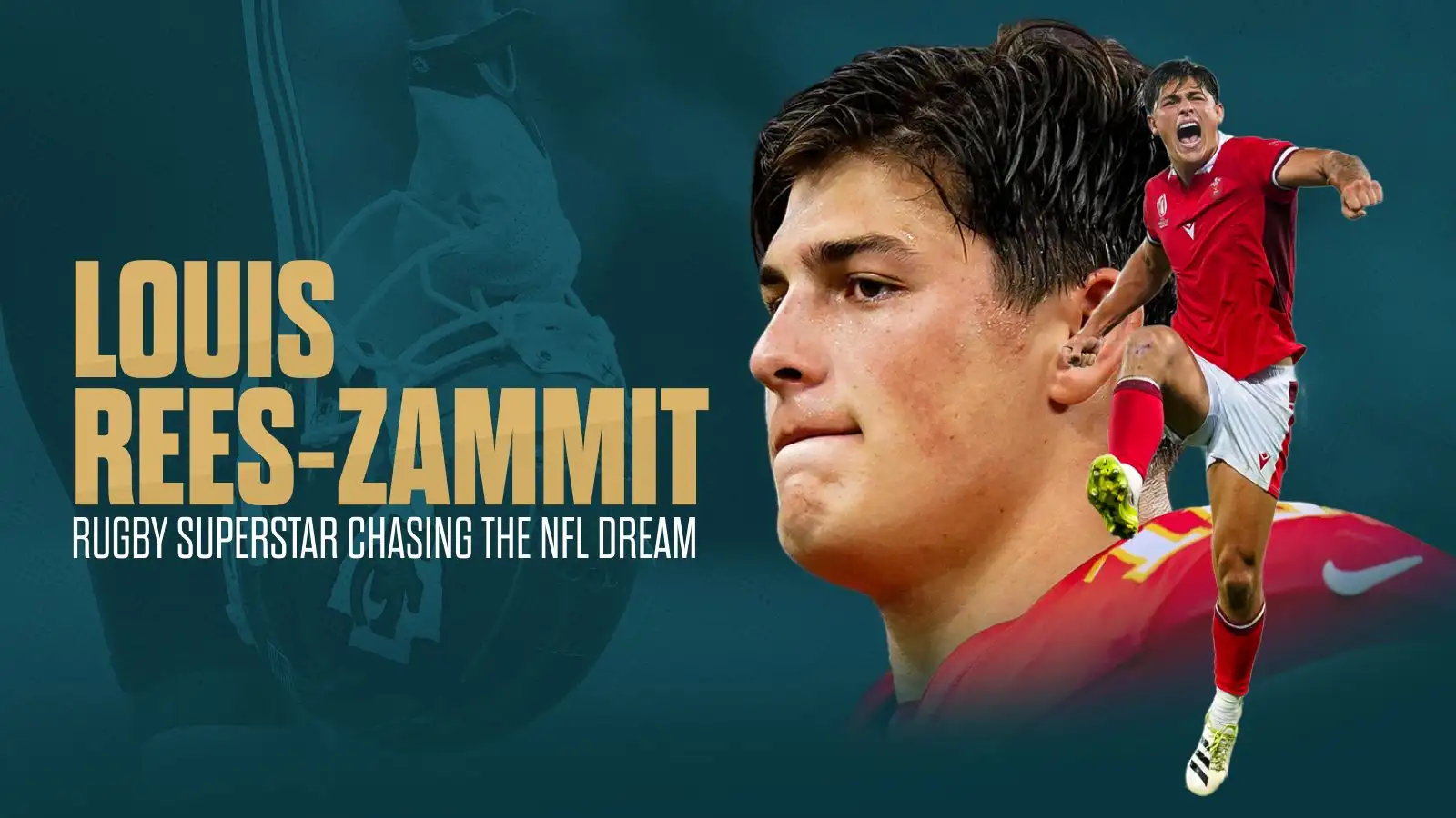 Wales international rugby star Louis Rees-Zammit.