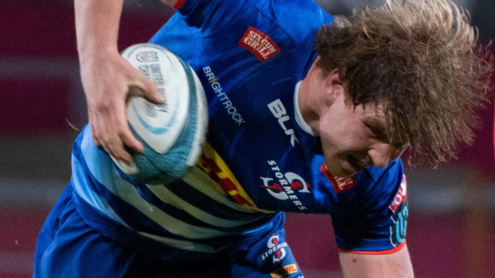 Evan Roos on a run for the Stormers.