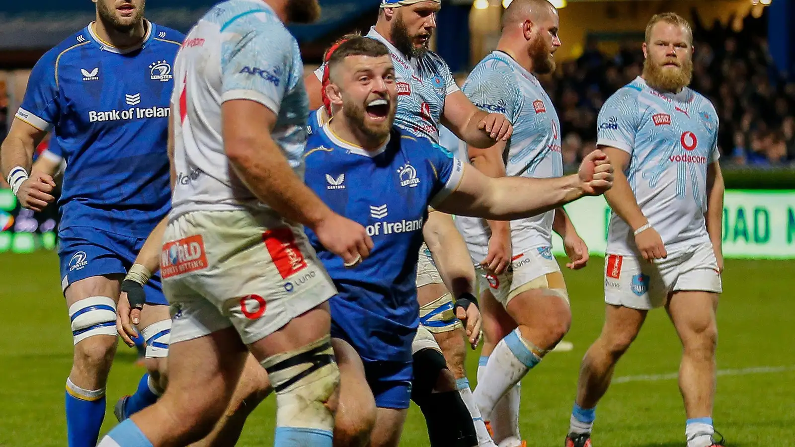 Leinster prop Michael Milne against Bulls.