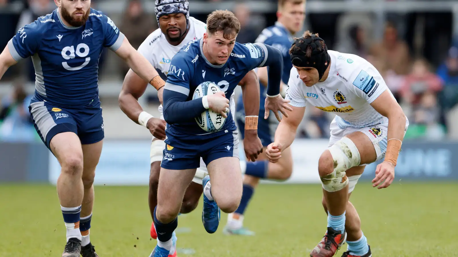 Tom Roebuck for Sale Sharks against Exeter Chiefs.
