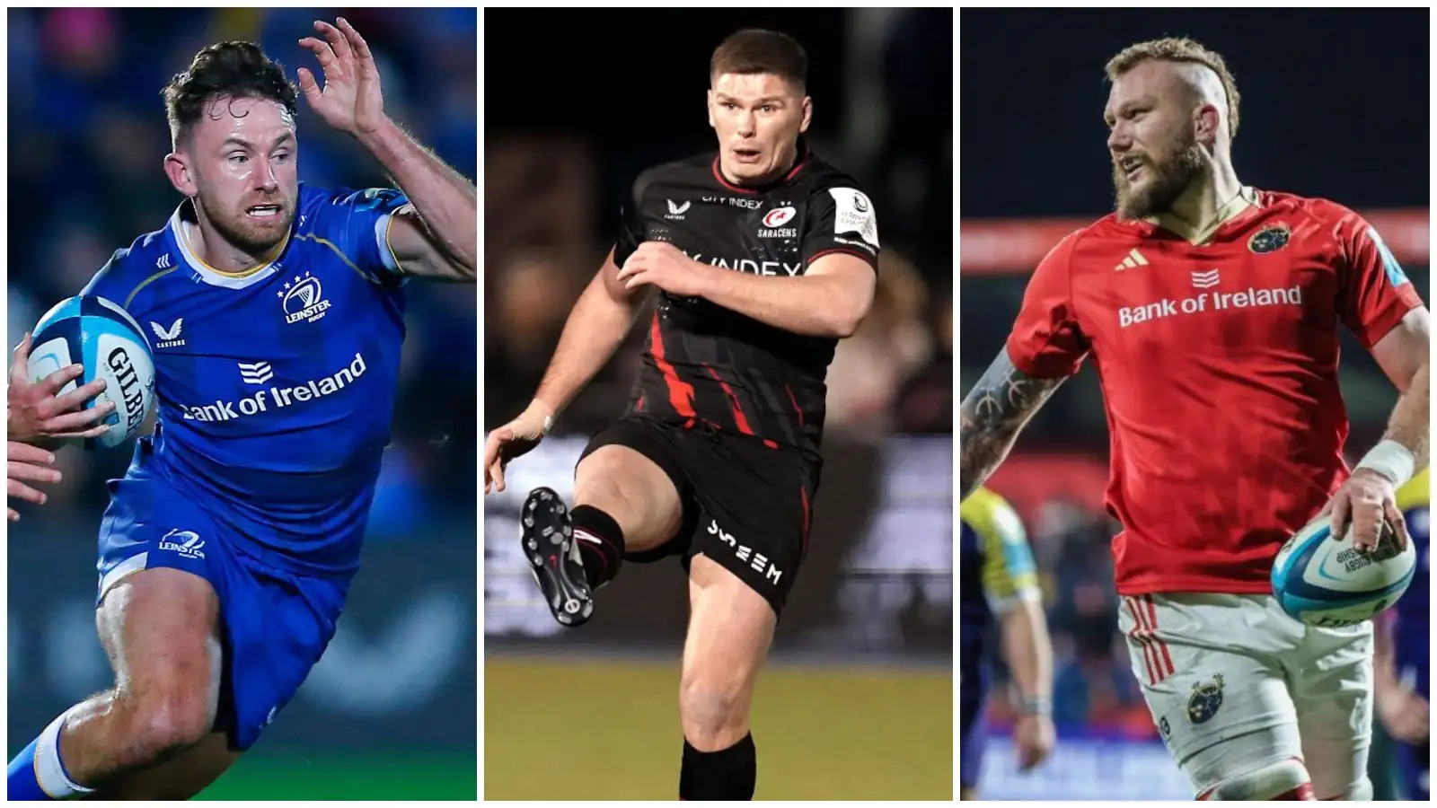Hugo Keenan and RG Snyman are fit but Owen Farrell out of Champions Cup weekend.