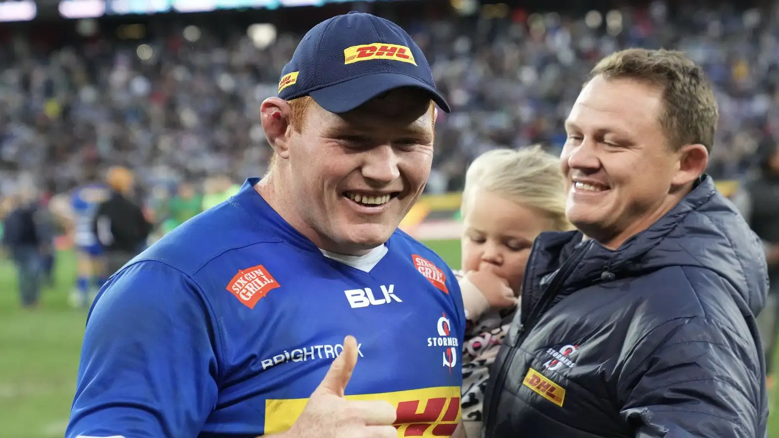 Steven Kitshoff of Stormers reacts after the United Rugby Championship 2022/23 Semifinal match between Stormers and Connacht held at Cape Town Stadium