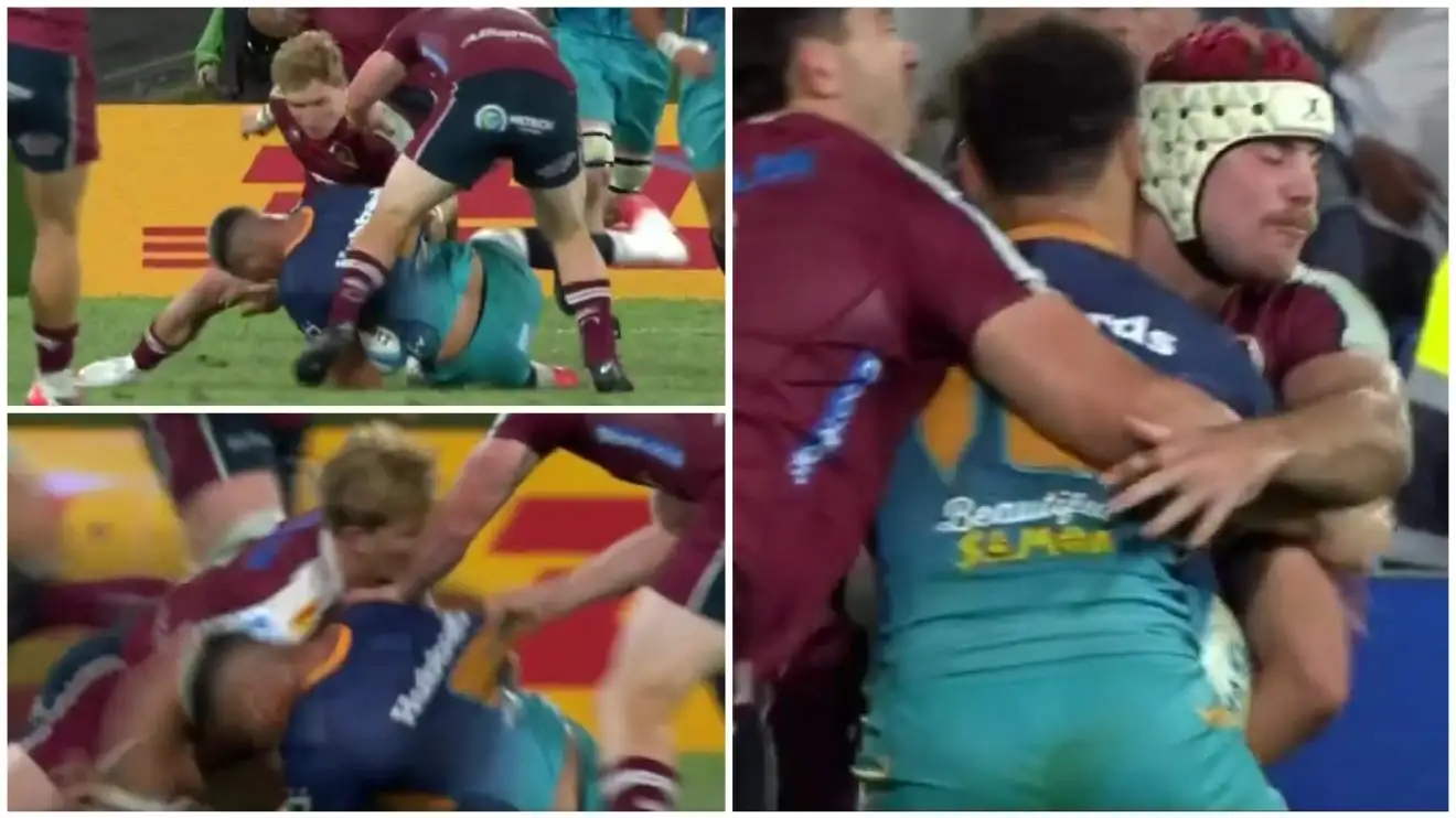 Wallabies duo Tate McDermott and Fraser McReight sent off for the Reds in Super Rugby Pacific.