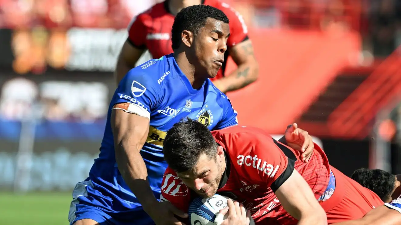 Immanuel Feyi-Waboso for Exeter Chiefs against Toulouse.