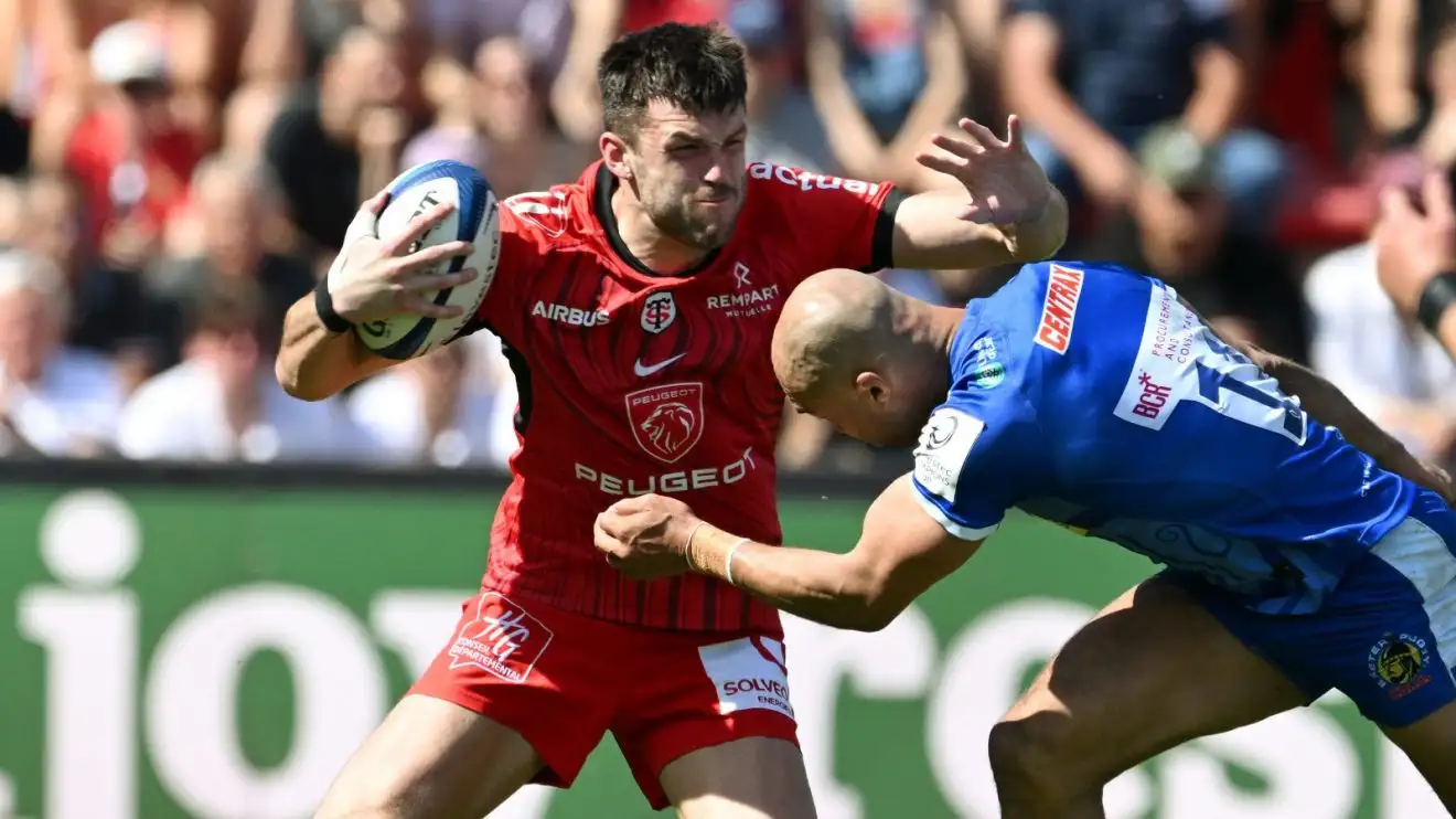Blair Kinghorn for Toulouse against Exeter Chiefs.