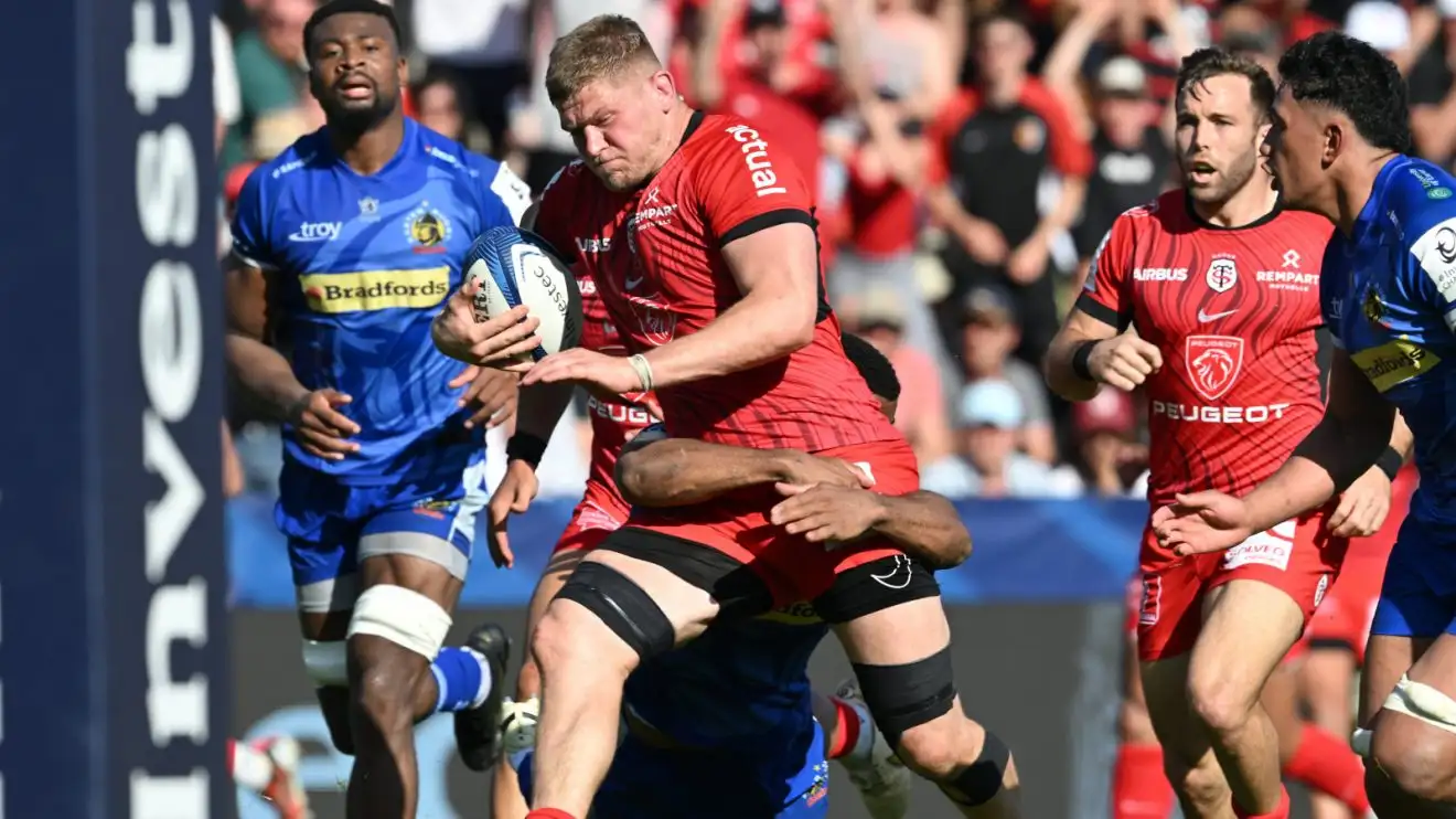 Jack Willis for Toulouse against Exeter Chiefs.