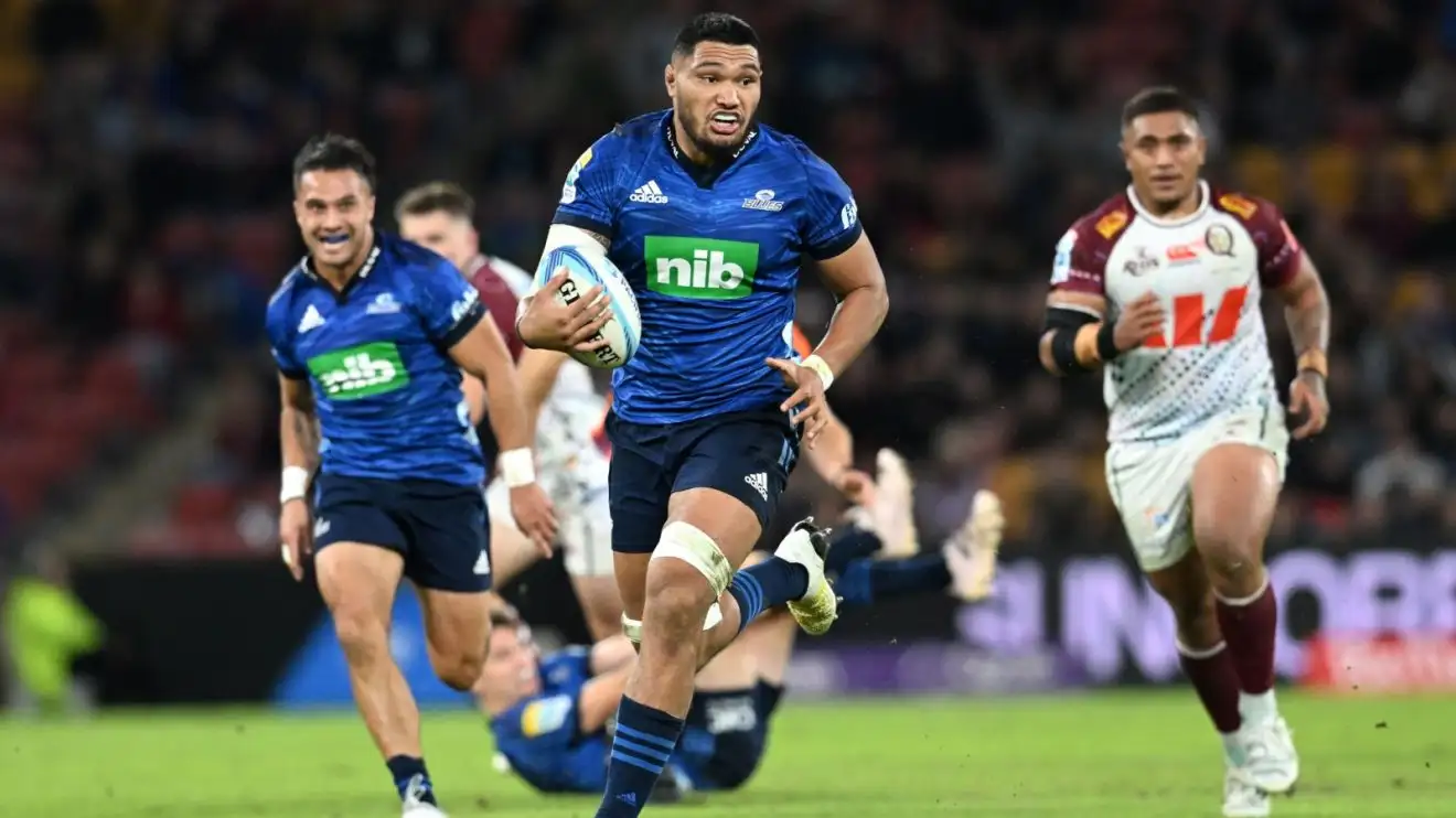Blues forward Cameron Suafoa on the charge.