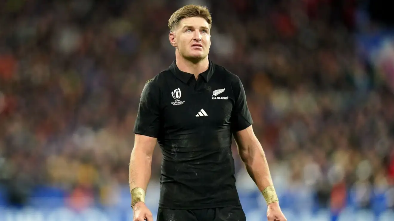 Jordie Barrett in action for All Blacks during the Rugby World Cup.