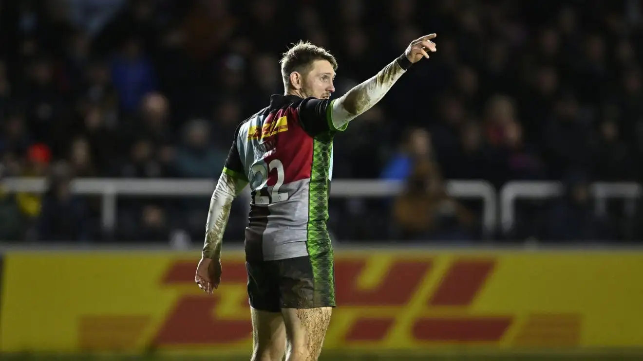 Will Edwards during the Harlequins V Sale Sharks Gallagher Premiership rugby match.