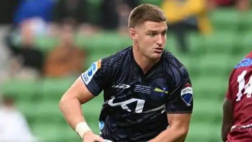 Jordie Barrett in action for the Hurricanes in Super Rugby Pacific 2024.