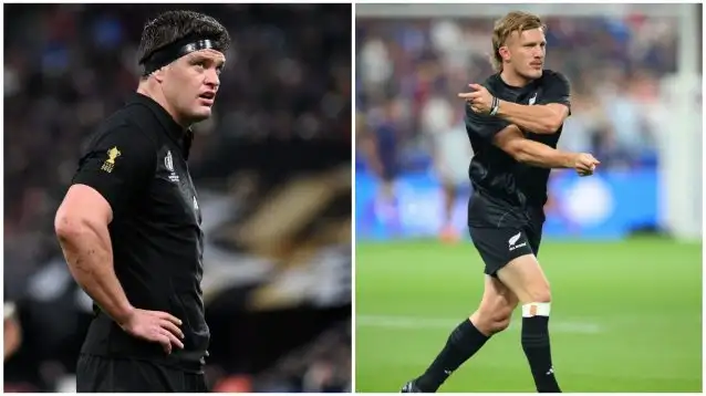 Lock Scott Barrett and playmaker Damian McKenzie for the All Blacks.