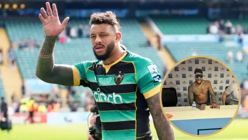 Courtney Lawes after the 2024 Premiership final victory over Bath.
