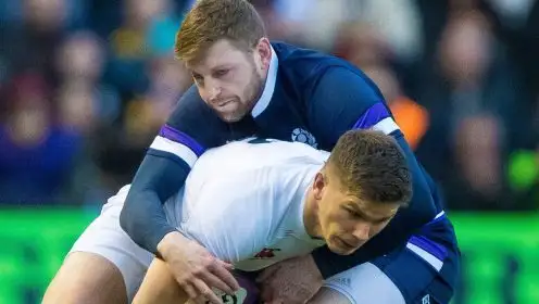 Finn Russell and Owen Farrell Scotland v England - Alamy