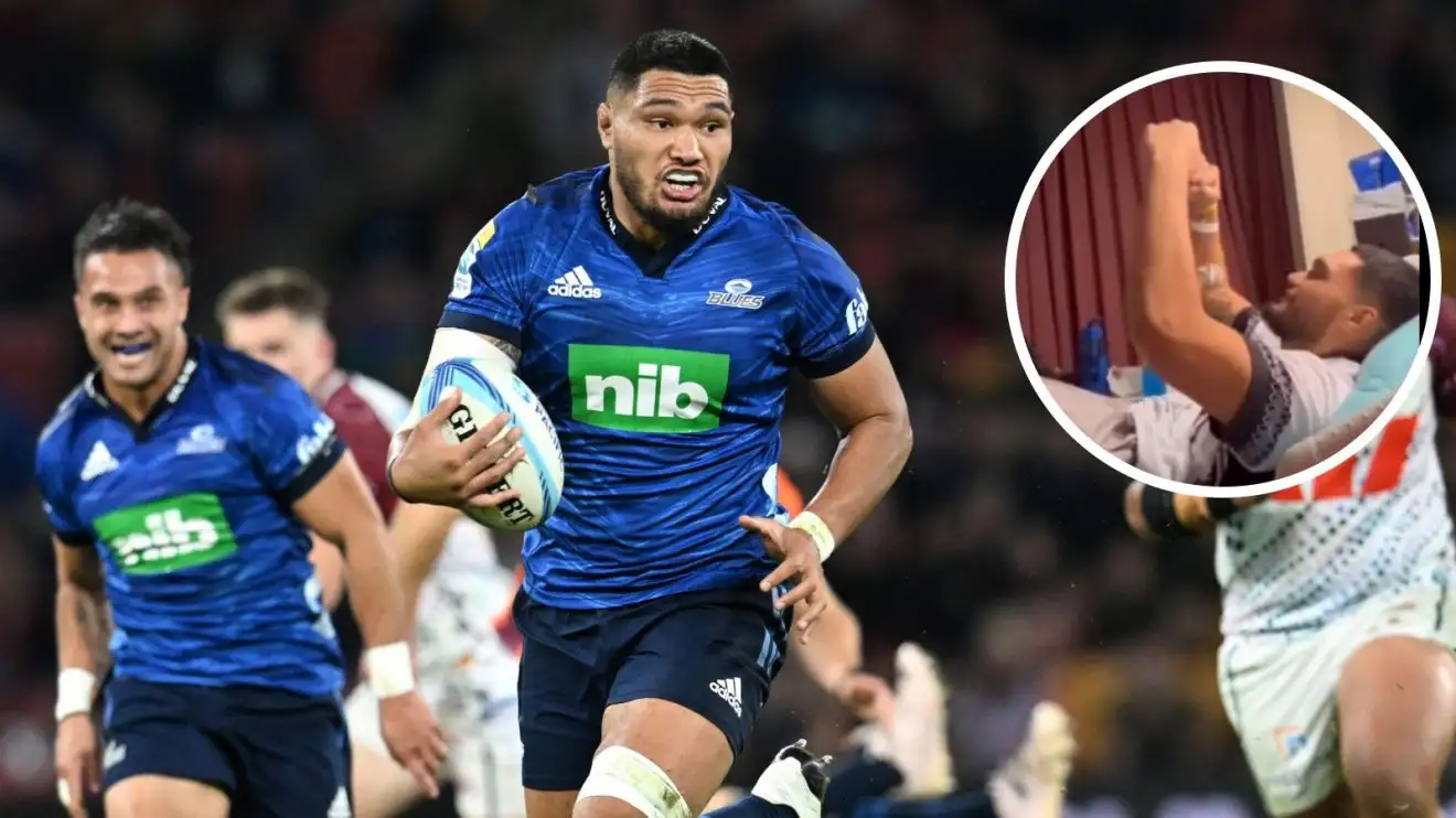 Blues star Cameron Suafoa fighting cancer cheers on teammates from bed in emotional video