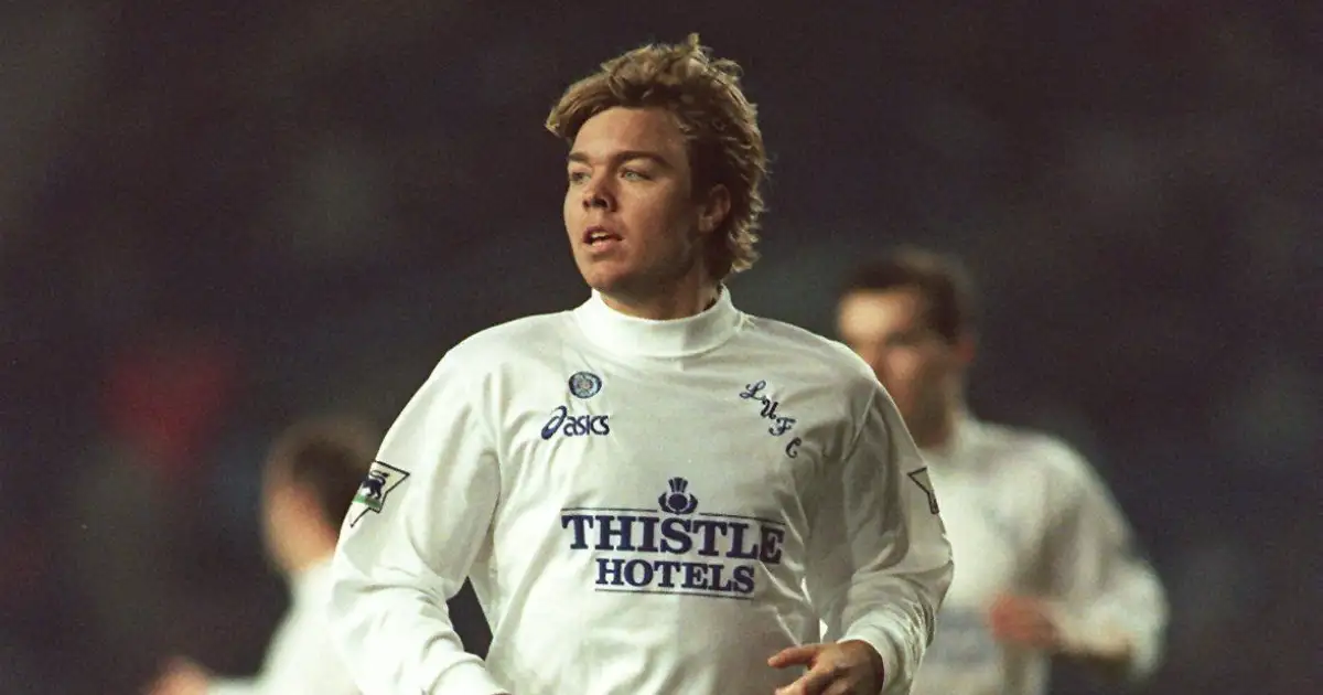 Leeds v Blackburn Coca Cola Cup Rd4. Tomas Brolin, Leeds, Elland Road, Leeds, 29 November 1995