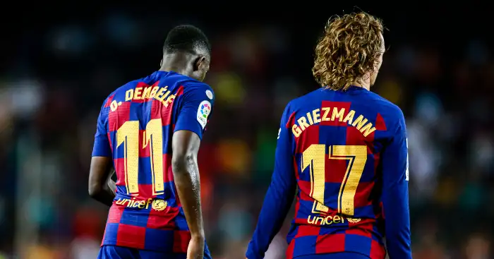 Comparing Antoine Griezmann’s 19-20 stats to Ousmane Dembele’s 18-19 stats
