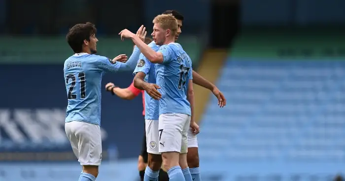 Kevin De Bruyne made a pass invisible as a perfect leaving gift for David Silva