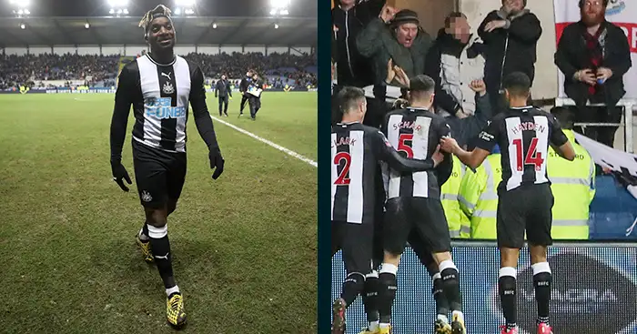 Alternative highlights of 19-20: A Newcastle fan getting his magpie out