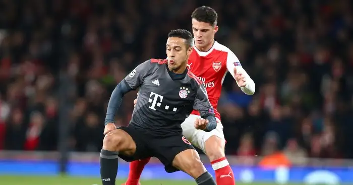 Comparing Thiago Alcantara’s 2019-20 stats to Arsenal’s current CM options