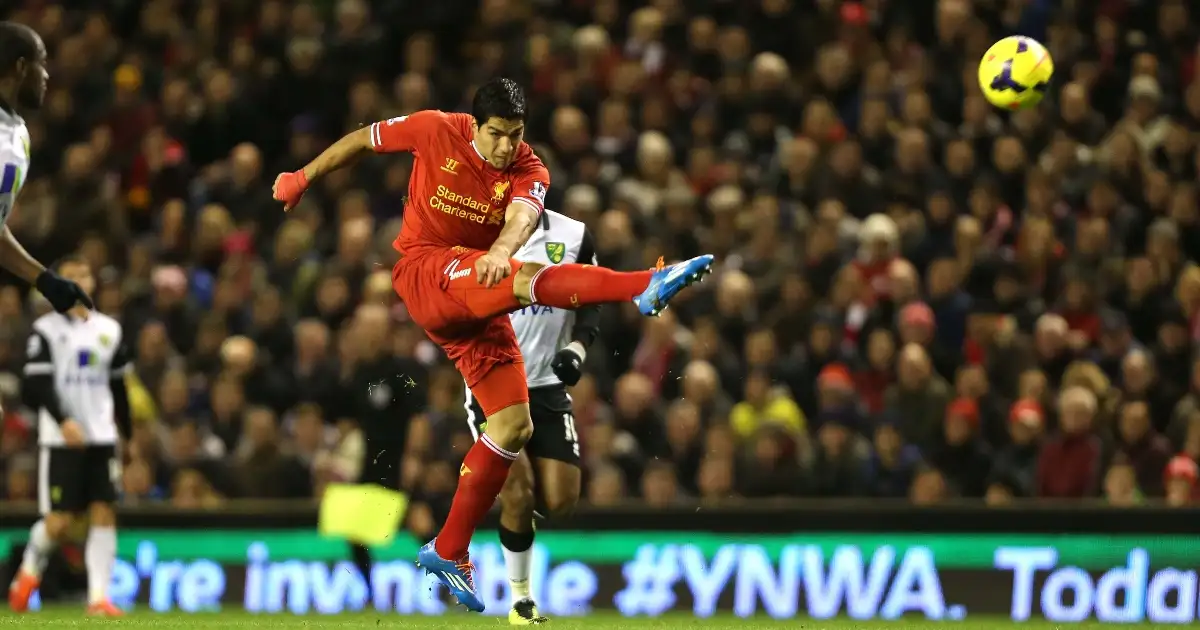 Ranking Luis Suarez’s 12 goals for Liverpool against Norwich City