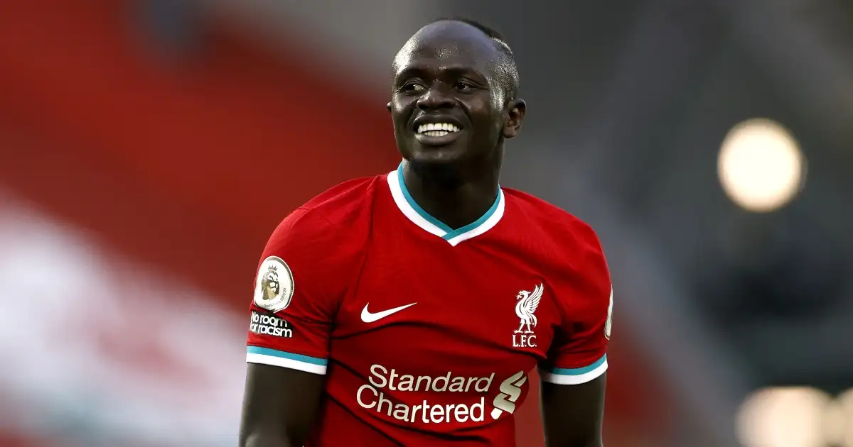 Liverpool's Sadio Mane. Anfield, September 2020.