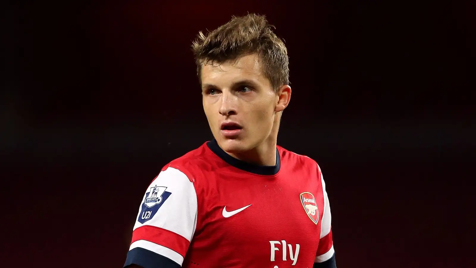 German Under-21 international Thomas Eisfeld turning out for Arsenal's Under-21s, 12 September 2013