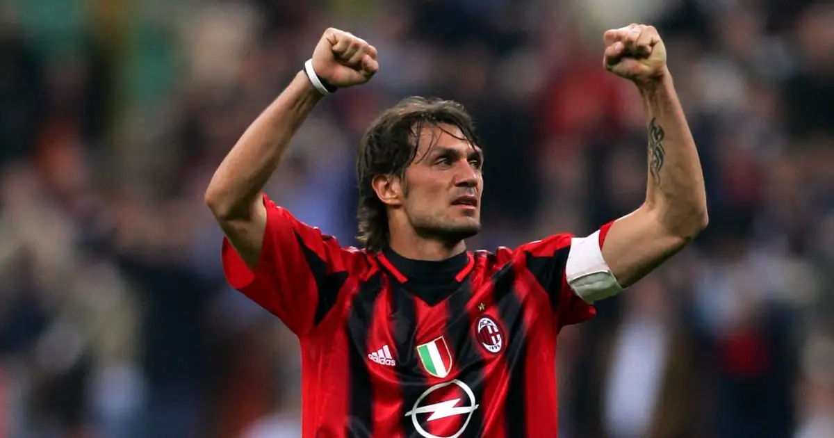 Forget about Paolo Maldini's defending and just *look* at his wondergoals