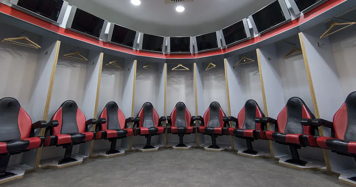 AC Milan dressing room