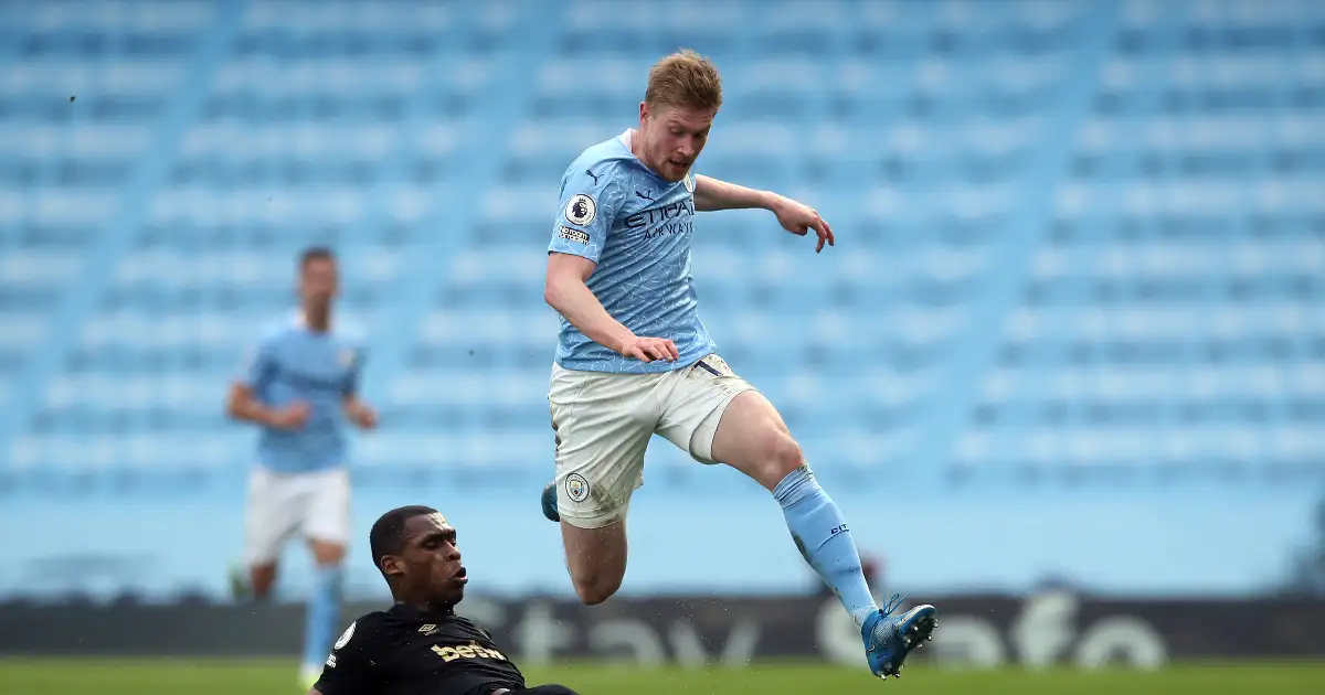 Kevin De Bruyne has a weak foot most left-footed players can only dream of