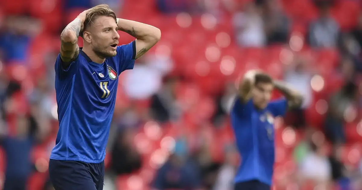 Watch: Immobile smacks the post with stunning long-range strike for Italy