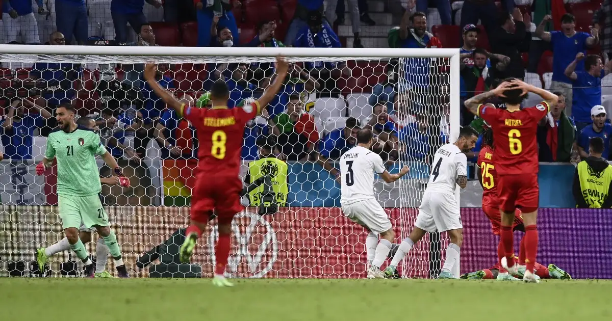 Watch: Lukaku denied equaliser against Italy by brilliant block