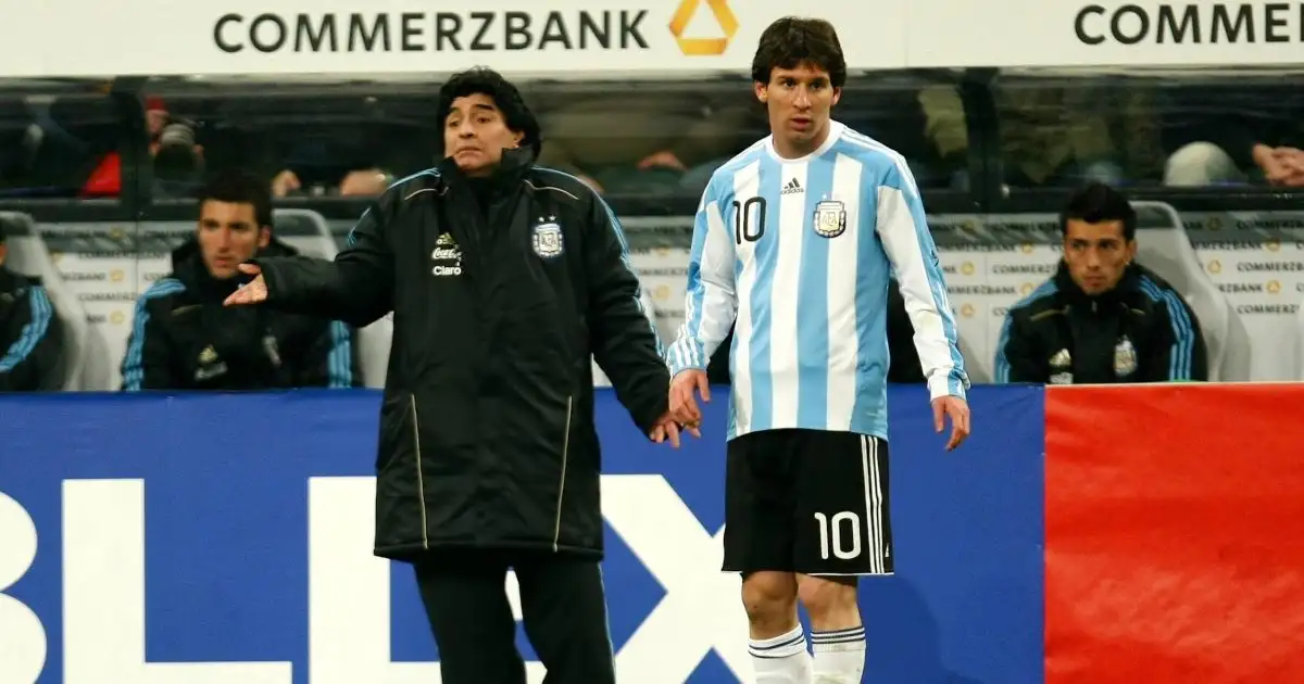 How Lionel Messi’s major tournament record compares to Diego Maradona’s