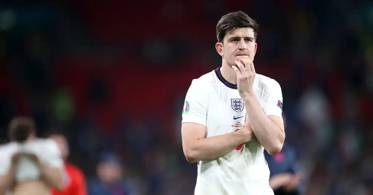 Watch: Harry Maguire smashes an in-goal camera during shoot-out