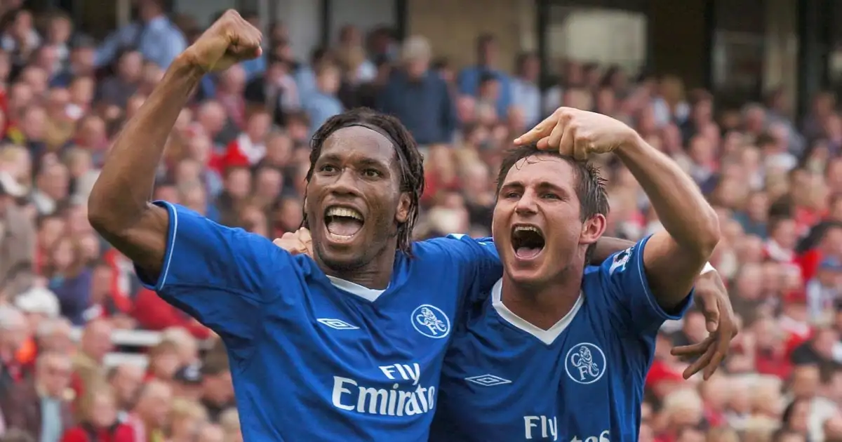 Chelsea's Didier Drogba and Frank Lampard