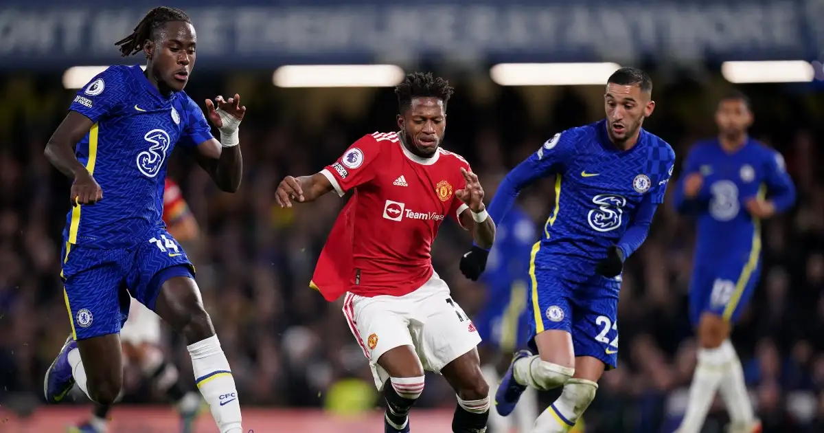 Five stats from Fred’s brilliant display for Man Utd against Chelsea