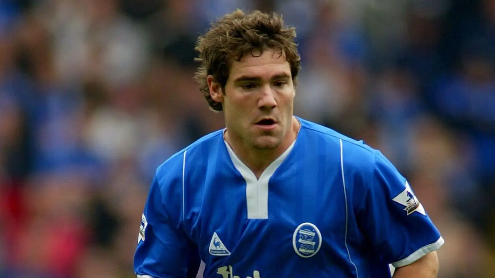 Birmingham City's David Dunn playing in the Premier League game against Portsmouth. St Andrews, September 2003.