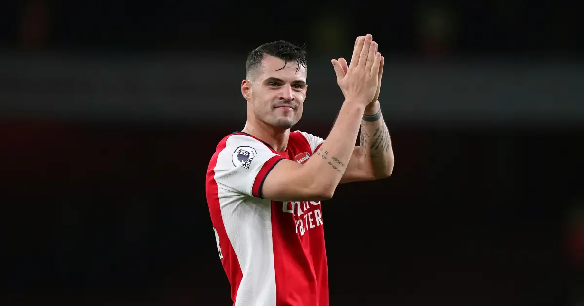 Watch: Arsenal’s Granit Xhaka takes the p*ss with funny back control