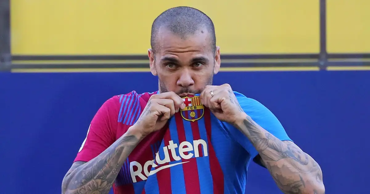 Watch: Barcelona’s Dani Alves rolls back the years with a deft nutmeg